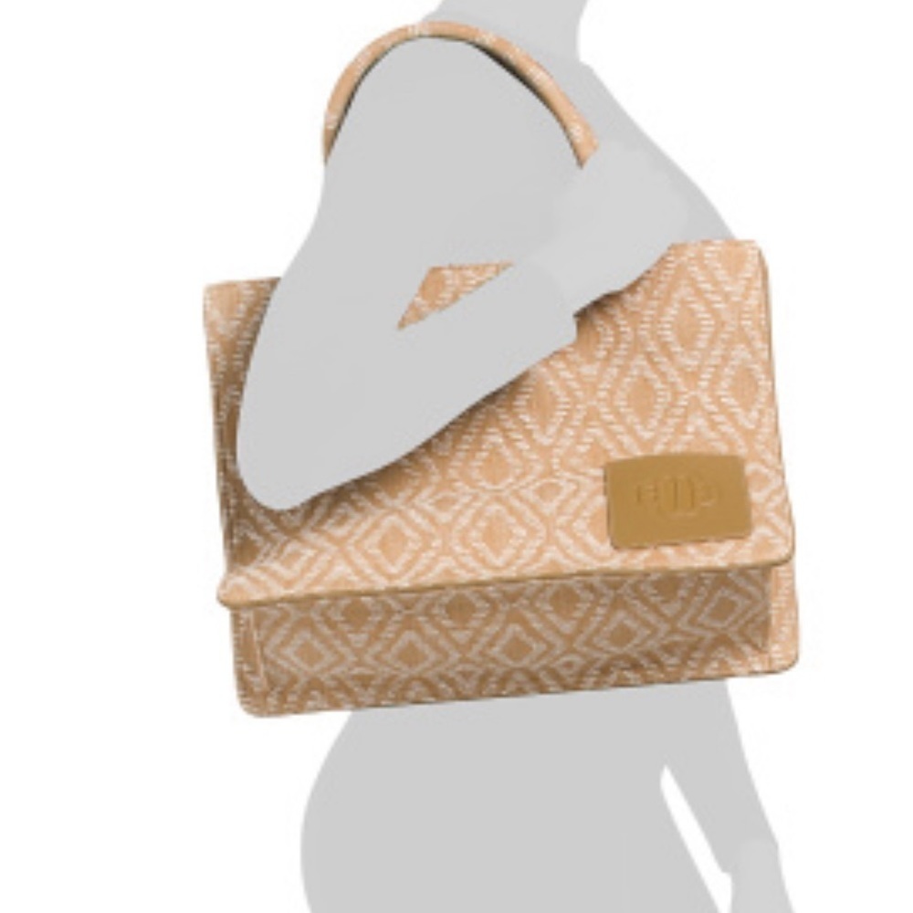 NWT MAJE Patterned Tote in Tobacco - Picture 4 of 15